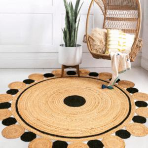 Round Mandala Jute Rug